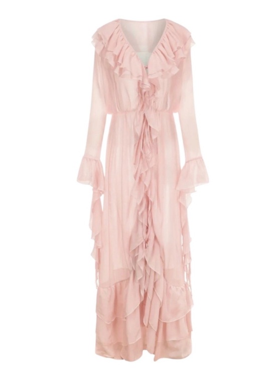 Nana Jacqueline Dresses & Skirts - Nana Jacqueline Brielle Chiffon Ruffle Dress